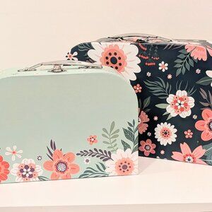 Decorative Suitcase Style Storage Boxes